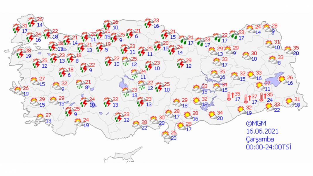 Pek çok il için sarı ve turuncu uyarı: Dolu, fırtına, şiddetli yağış hepsi birden geliyor 11